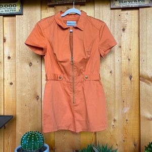 Adorable Rust Utility Romper - New With Tags